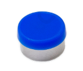 Royal Blue 13mm flip-off vial cap