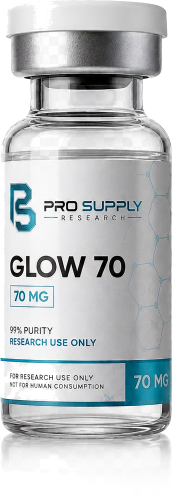 GLOW 70 70 mg research vial