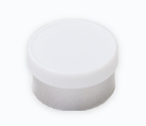 White 13mm flip-off vial cap