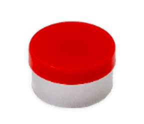 Red 13mm flip-off vial cap